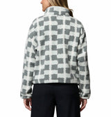 Columbia Womens Helvetia II Printed Cropped Half Snap Fleece Pullover Sweatshirt