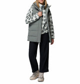 Columbia Womens Helvetia II Printed Cropped Half Snap Fleece Pullover Sweatshirt