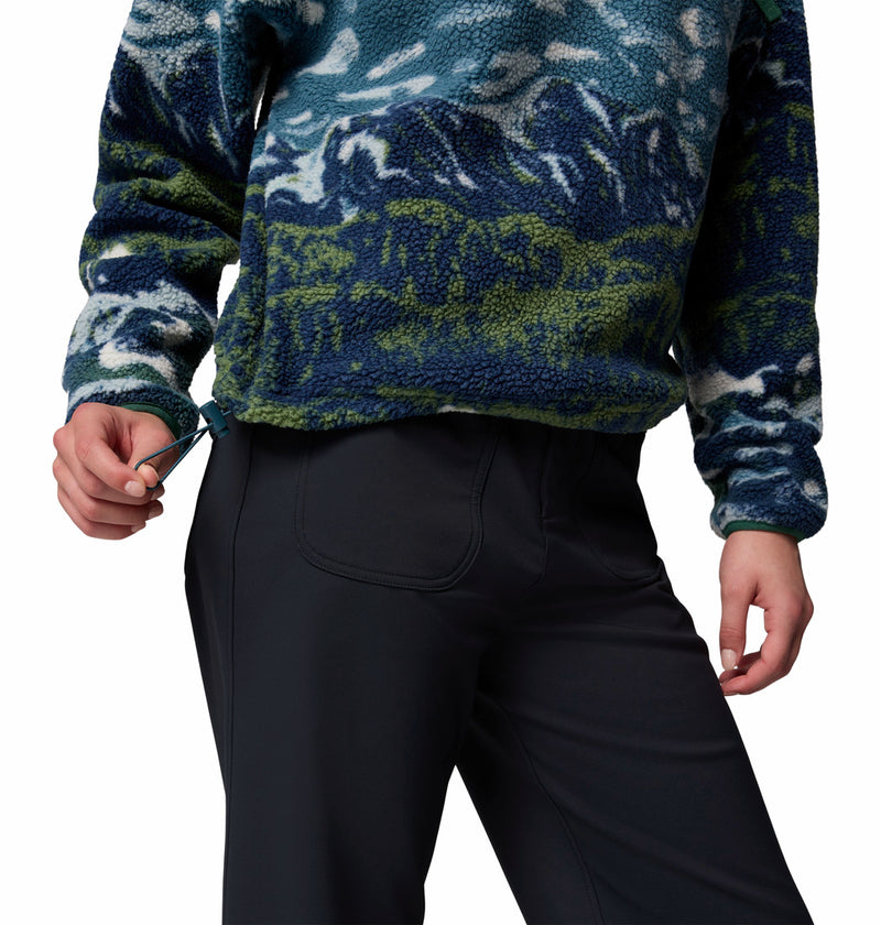 Columbia Womens Helvetia II Printed Cropped Half Snap Fleece Pullover Jacket