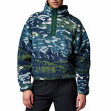 Columbia Womens Helvetia II Printed Cropped Half Snap Fleece Pullover Jacket