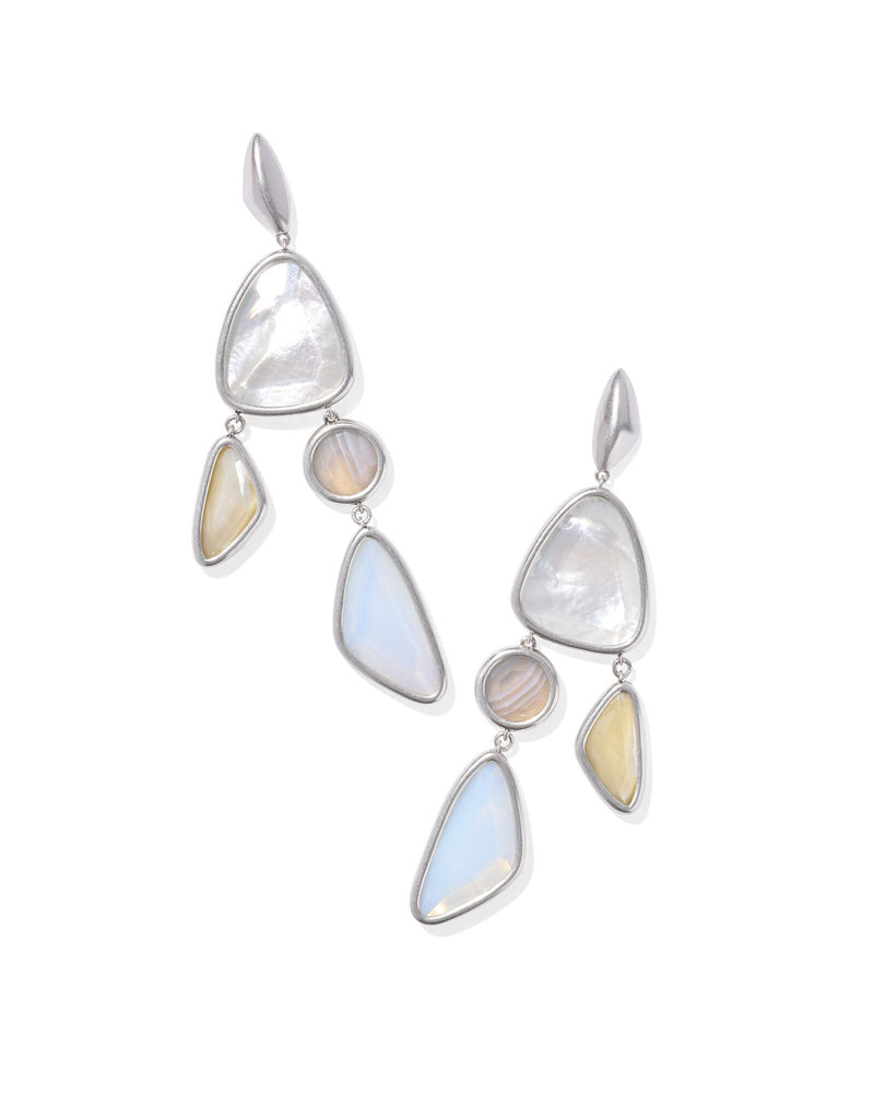 Kendra Scott Margot Statement Earrings - Ivory Mix