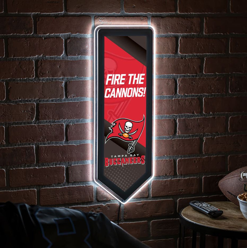 Evergreen Tampa Bay Buccaneers Pennant 9" x 23" LED Lighted Sign
