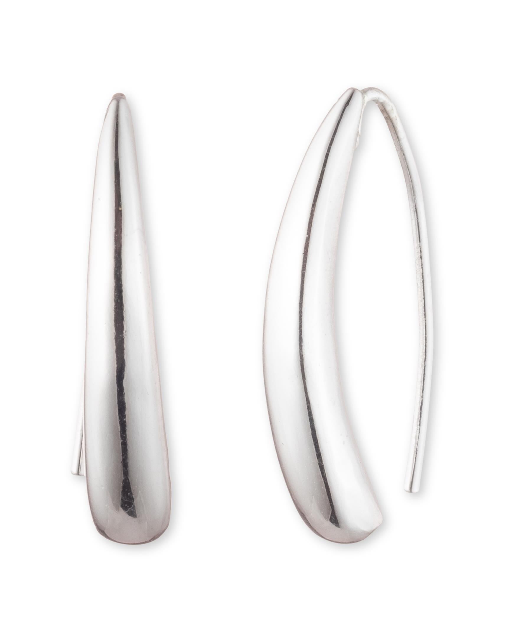 Lauren Ralph Lauren Metal Silver Threader Earrings