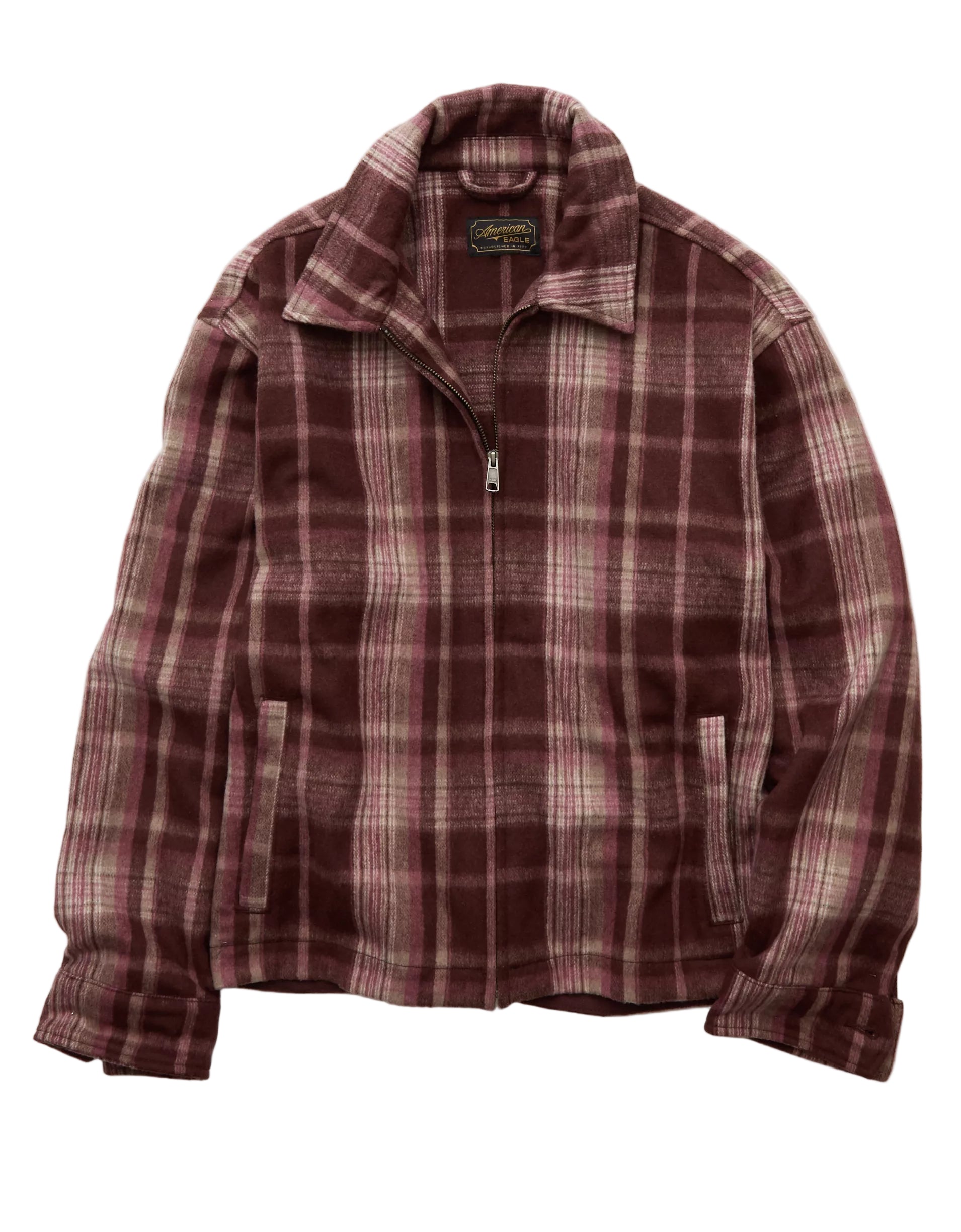 american eagle dress shirt Button Up American Eagle Oversized Shirt AMERICAN EAGLE OUTFITTERS Women  Spread Collar Solid Cotton Oversized Casual Shirt