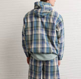 American Eagle Mens AE Plaid Anorak Jacket
