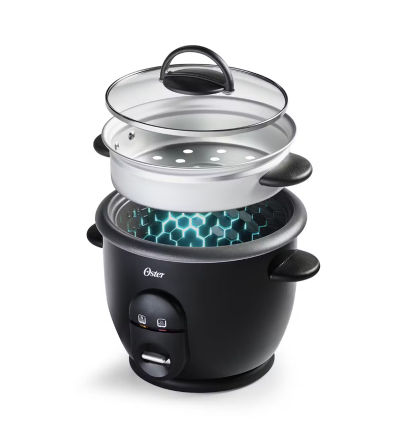 Oster DiamondForce Nonstick 6-Cup Electric Rice Cooker