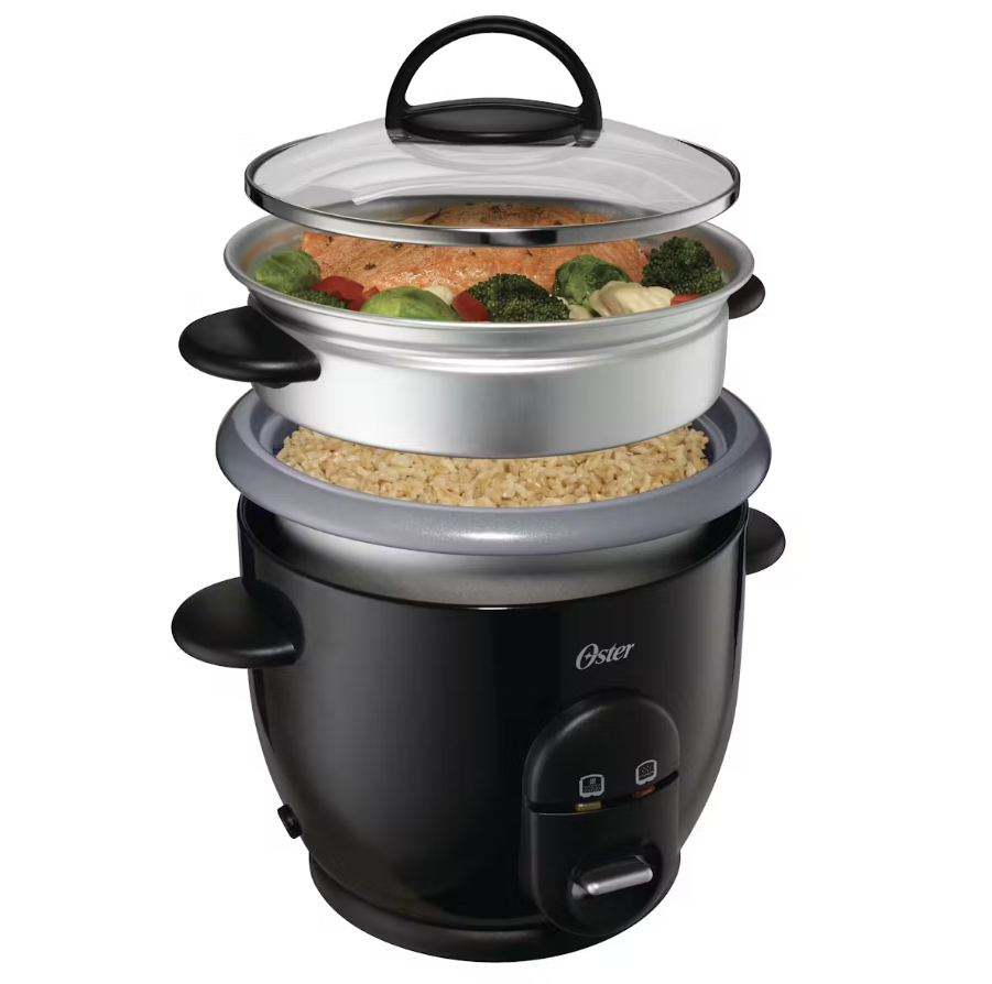 Oster DiamondForce Nonstick 6-Cup Electric Rice Cooker