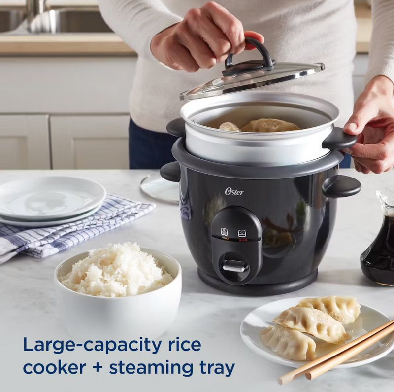 Oster DiamondForce Nonstick 6-Cup Electric Rice Cooker