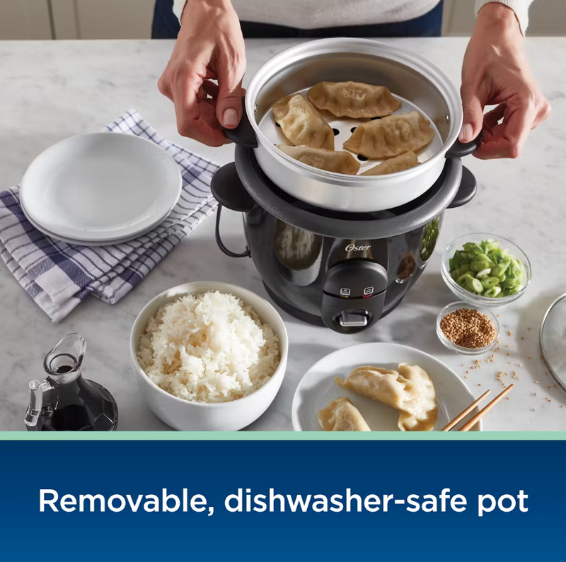 Oster DiamondForce Nonstick 6-Cup Electric Rice Cooker
