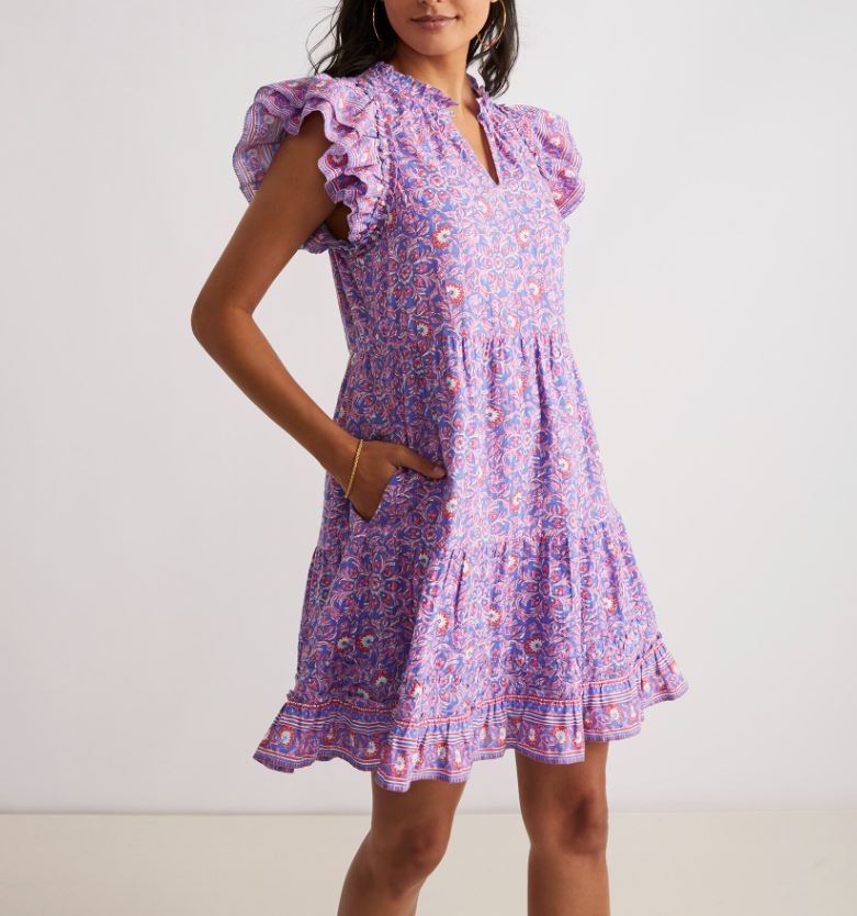Vineyard Vines Womens Katama Ruffle Dress ShopCGX Vineyard Vines Womens Katama Ruffle Dress ShopCGX