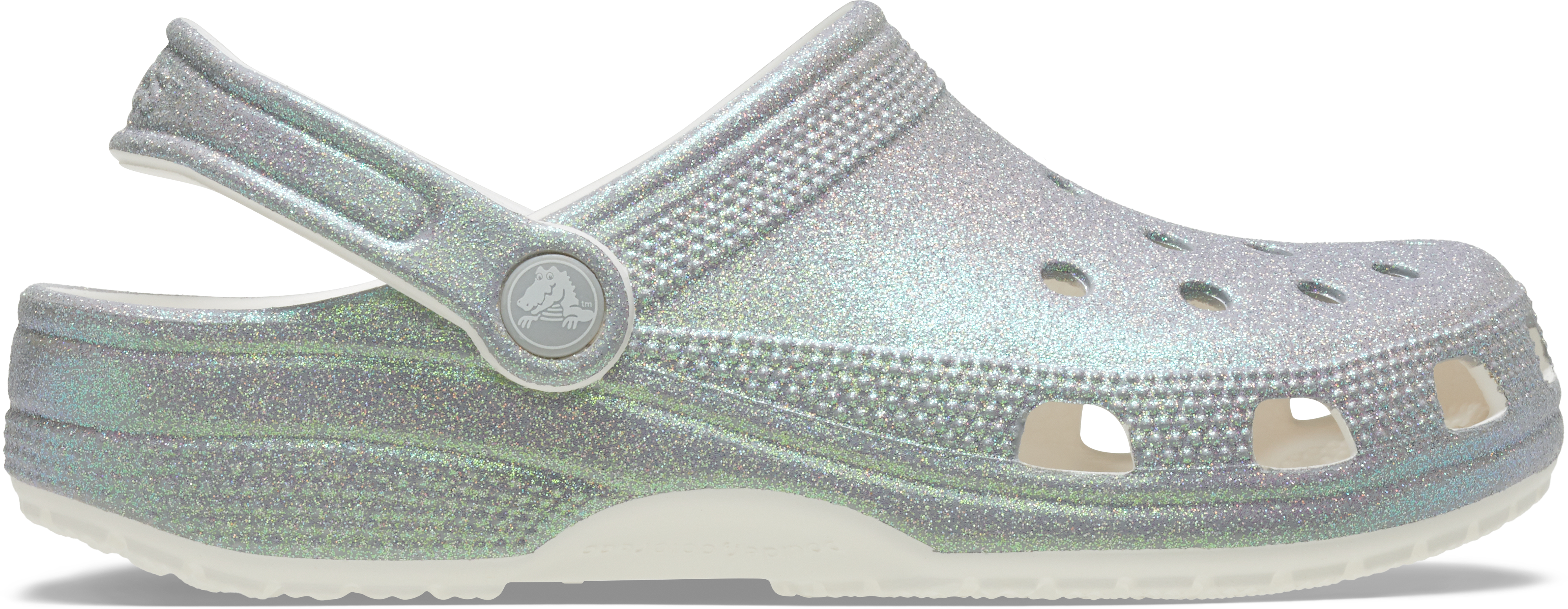Crocs Classic Iridescent Glitter Clogs