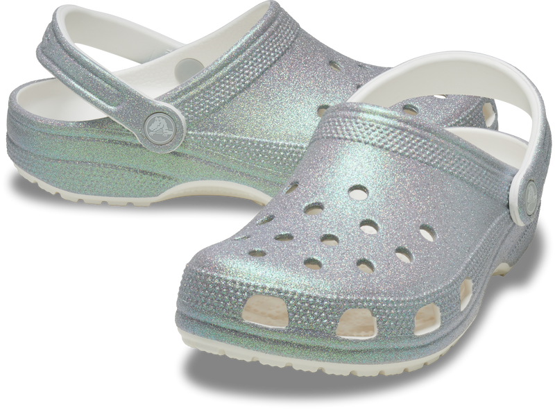 Crocs Classic Iridescent Glitter Clogs