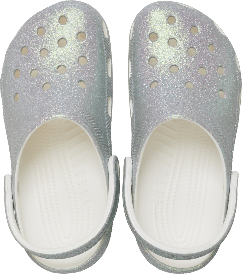 Crocs Classic Iridescent Glitter Clogs