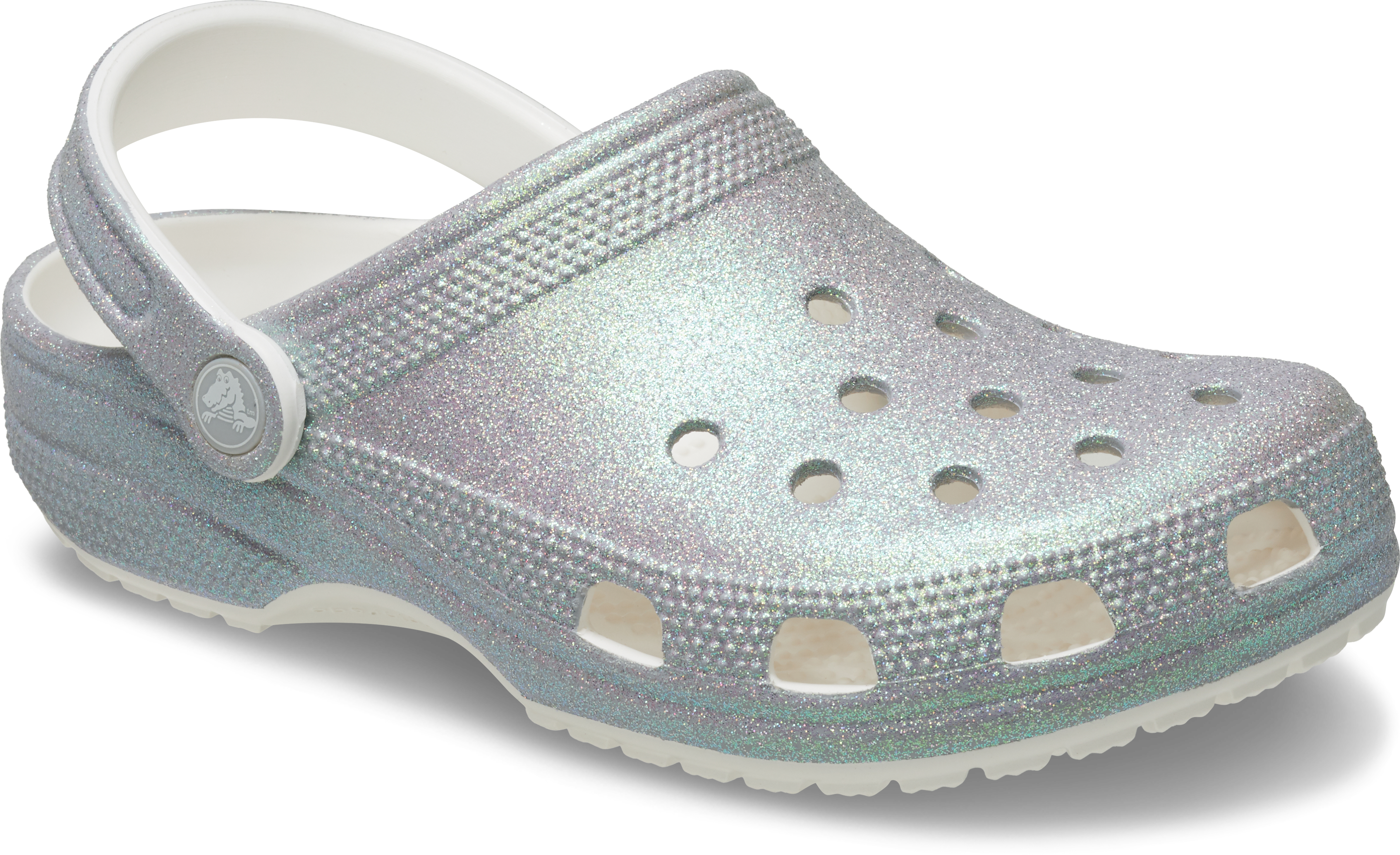 Crocs Classic Iridescent Glitter Clogs