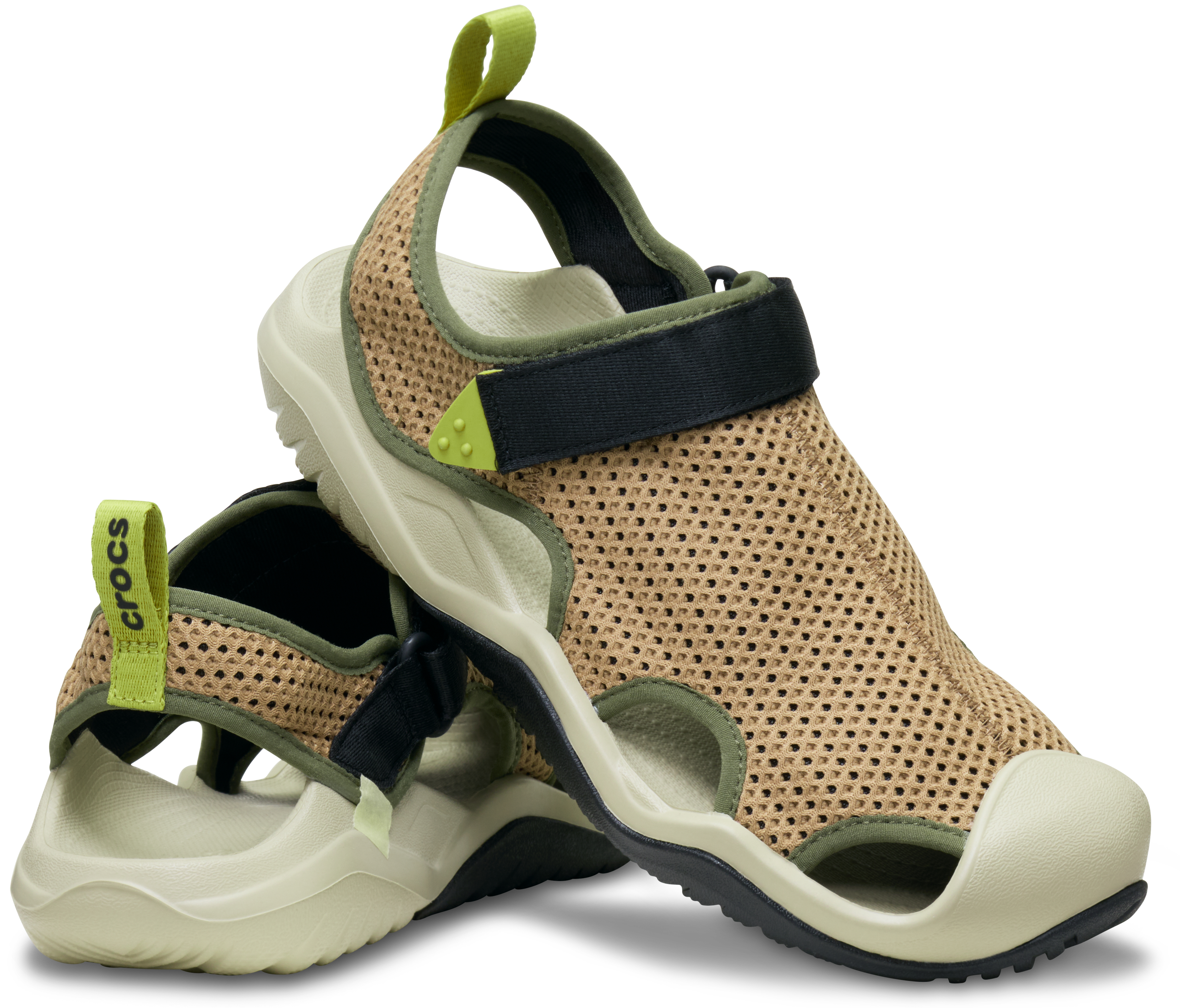 Crocs Mens Swiftwater Mesh Deck Sandals