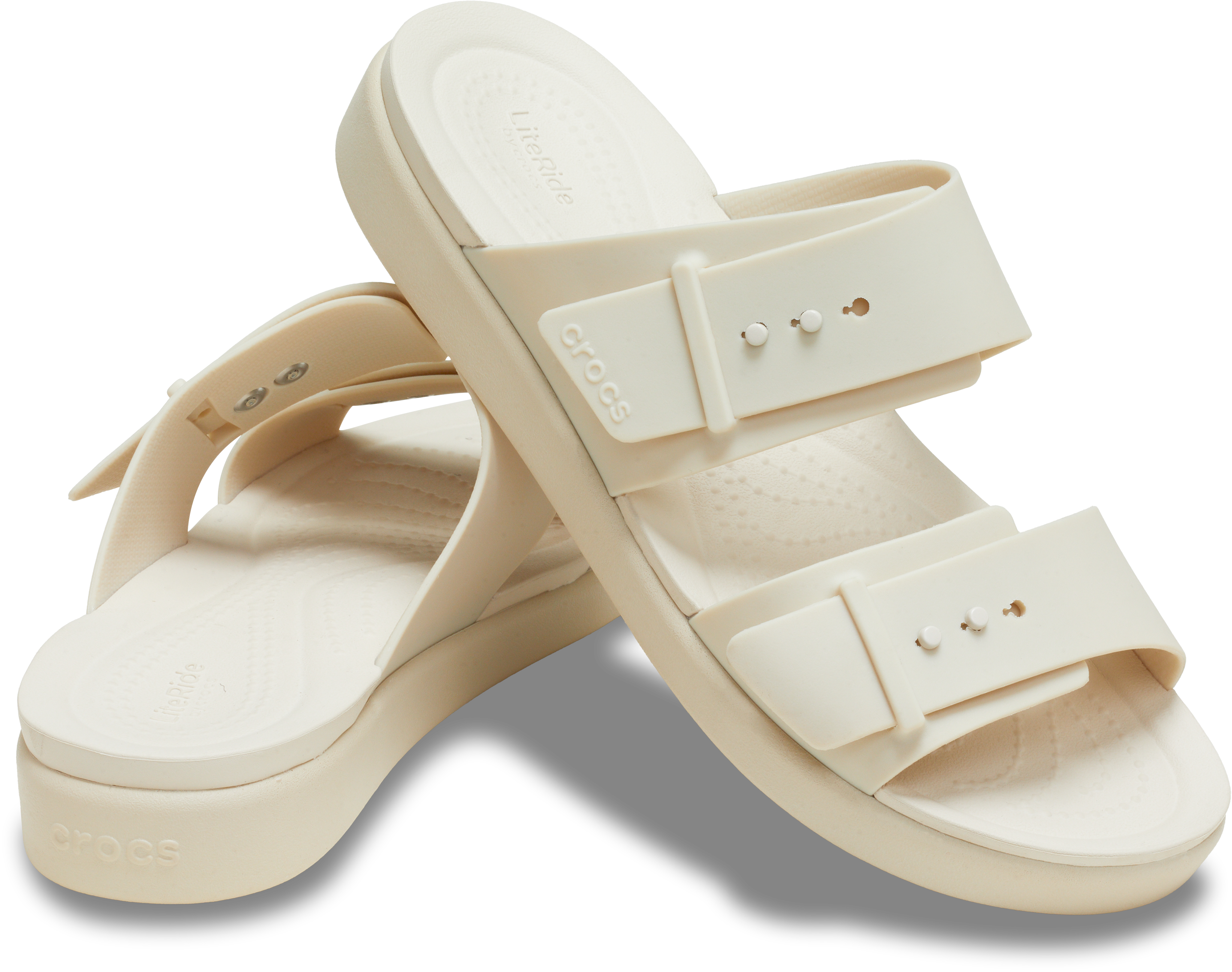 Crocs Womens Brooklyn Buckle Low Low Sandals