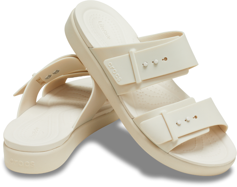 Crocs Womens Brooklyn Buckle Low Low Sandals