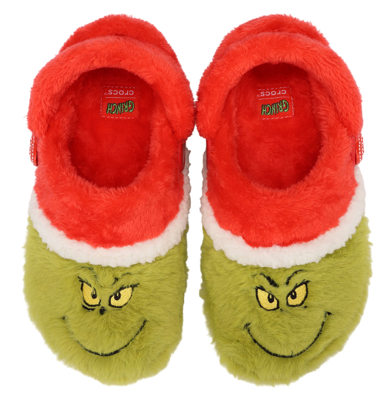 Crocs Kids The Grinch Classic Lined Slipper Clogs