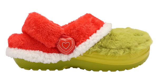 Crocs Kids The Grinch Classic Lined Slipper Clogs