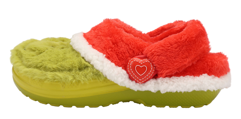 Crocs Kids The Grinch Classic Lined Slipper Clogs