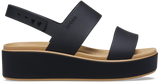 Crocs Womens Brooklyn Low Wedge Matte Wrap Sandals