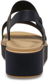 Crocs Womens Brooklyn Low Wedge Matte Wrap Sandals