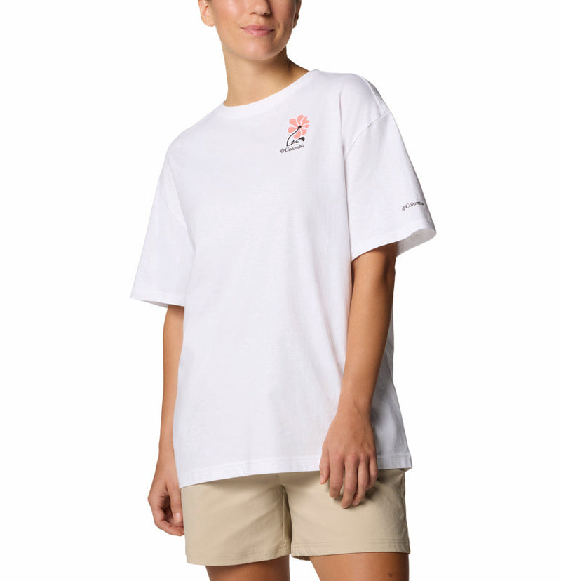 Columbia Womens Rolling Bend Graphic Oversized Short Sleeve T-Shirt