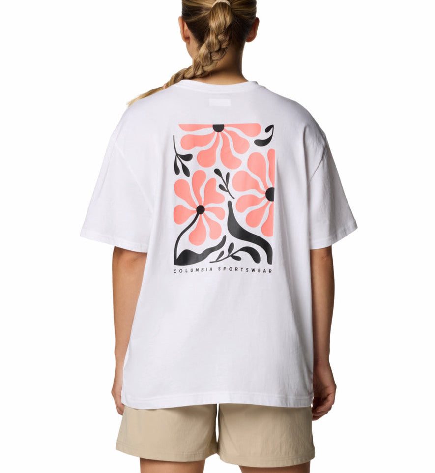 Columbia Womens Rolling Bend Graphic Oversized Short Sleeve T-Shirt