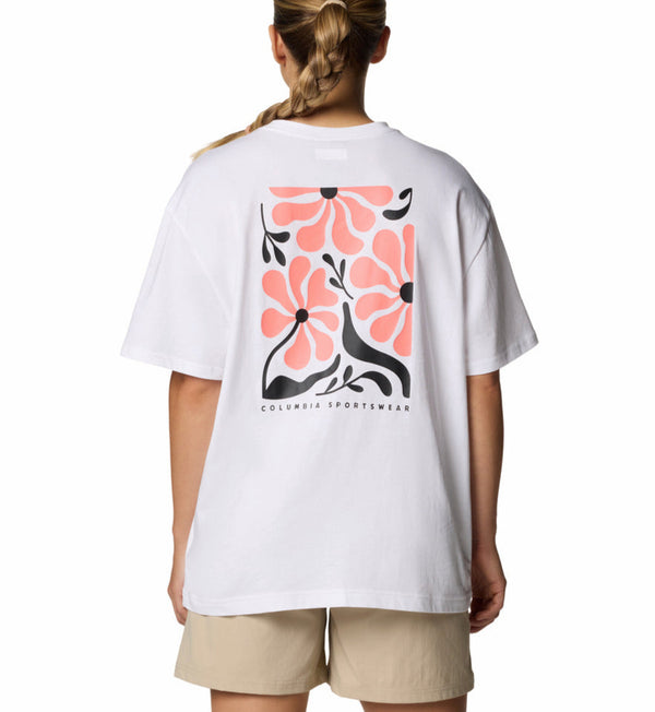Columbia Womens Rolling Bend Graphic Oversized Short Sleeve T-Shirt