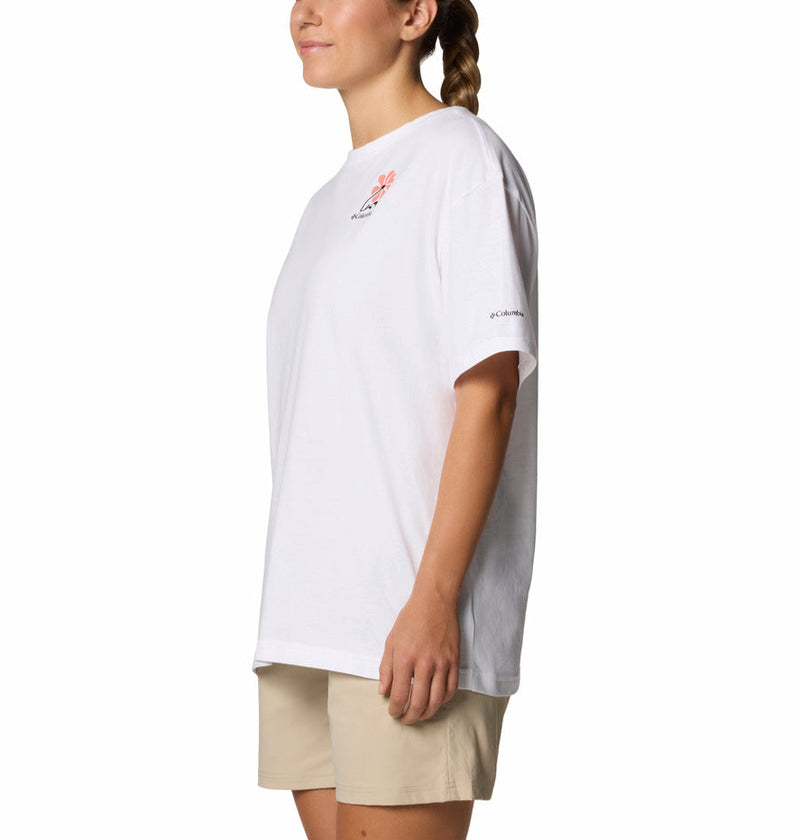 Columbia Womens Rolling Bend Graphic Oversized Short Sleeve T-Shirt