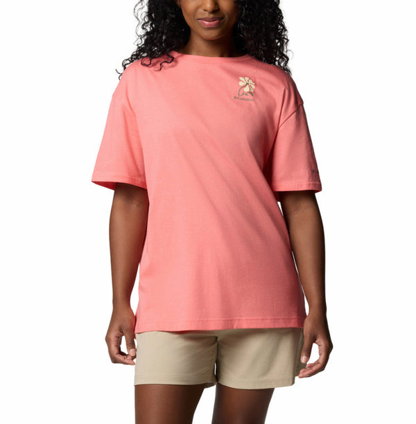 Columbia Womens Rolling Bend Graphic Oversized Short Sleeve T-Shirt