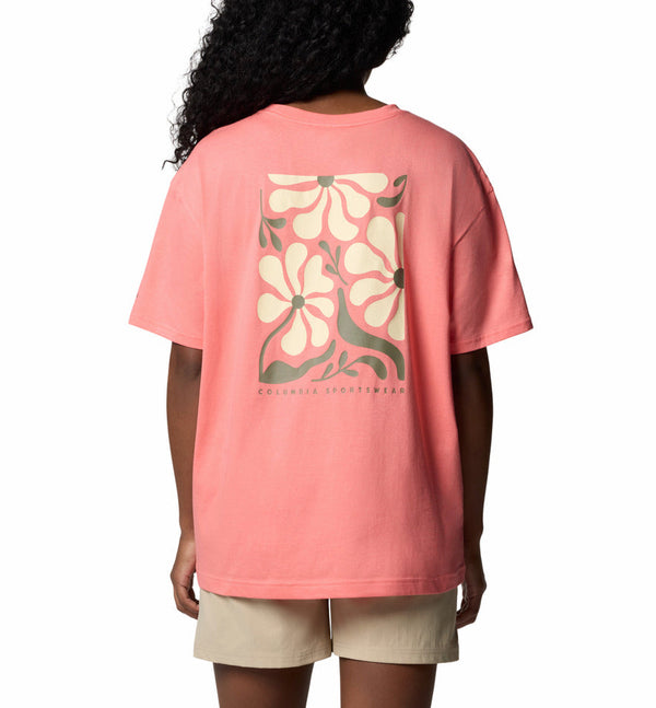 Columbia Womens Rolling Bend Graphic Oversized Short Sleeve T-Shirt