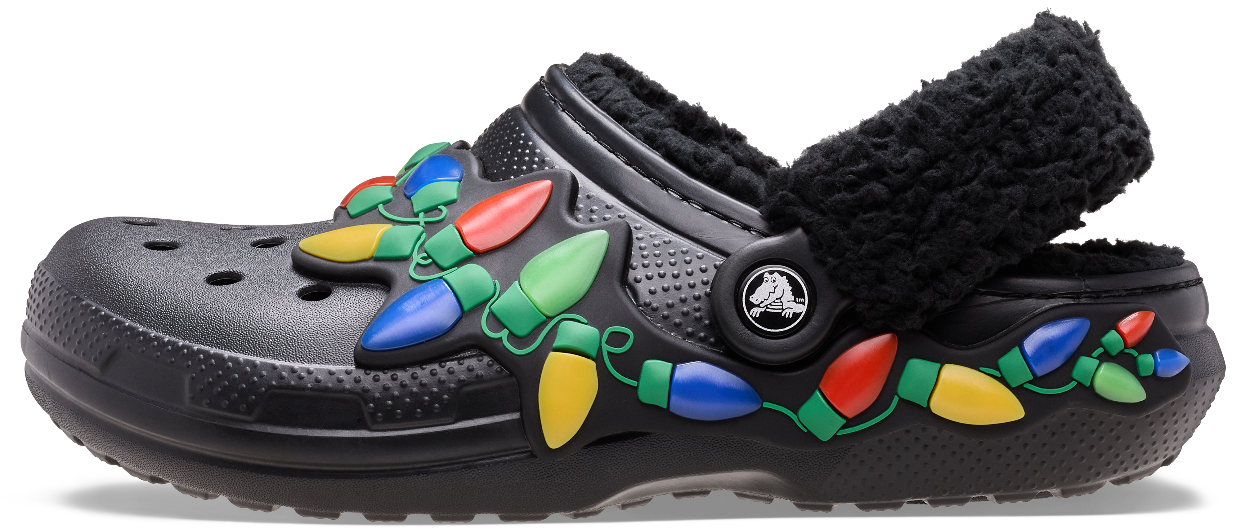 Crocs Classic Lined Holiday Lights Clogs