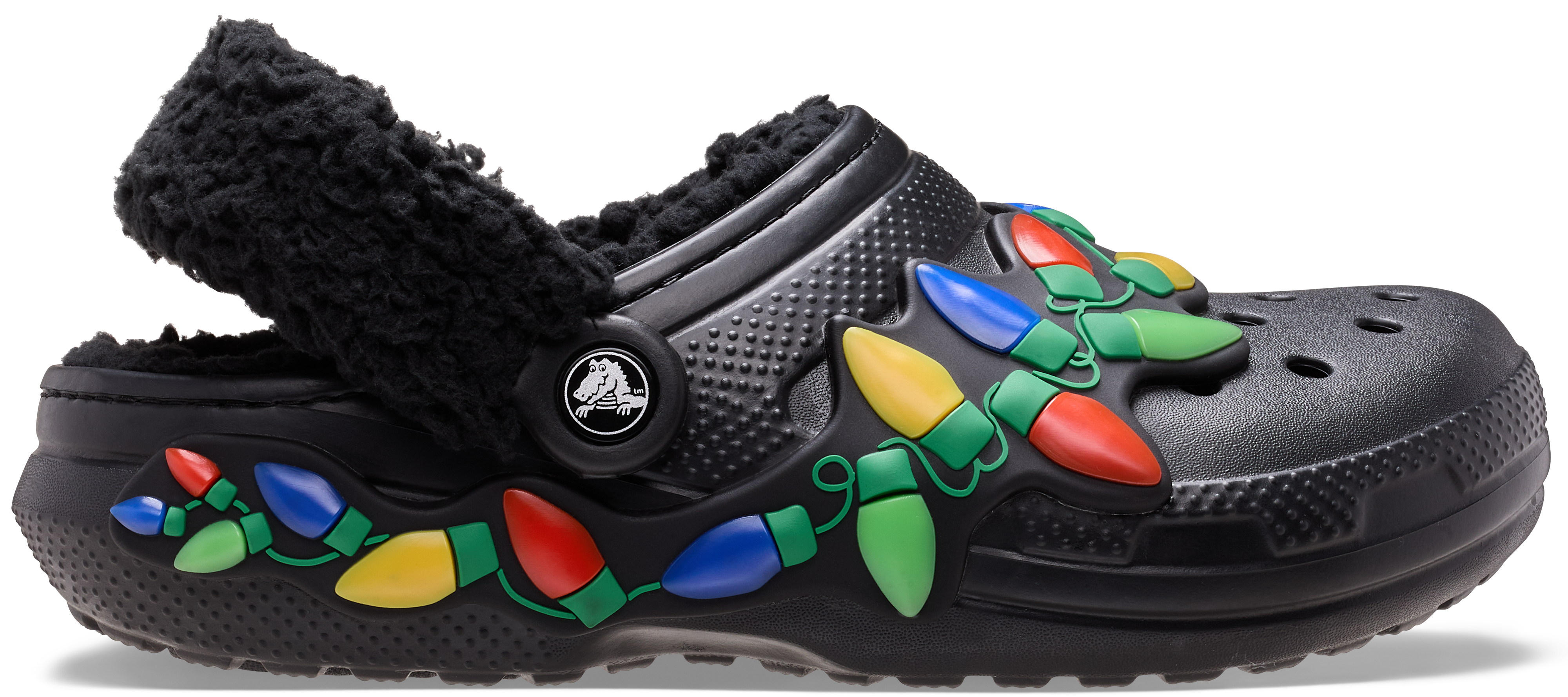 Crocs Classic Lined Holiday Lights Clogs