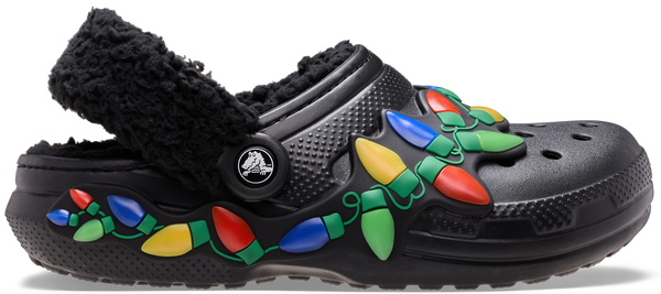 Crocs Classic Lined Holiday Lights Clogs