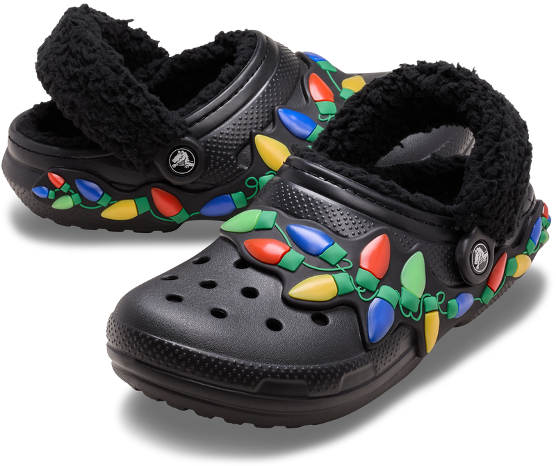 Crocs Classic Lined Holiday Lights Clogs