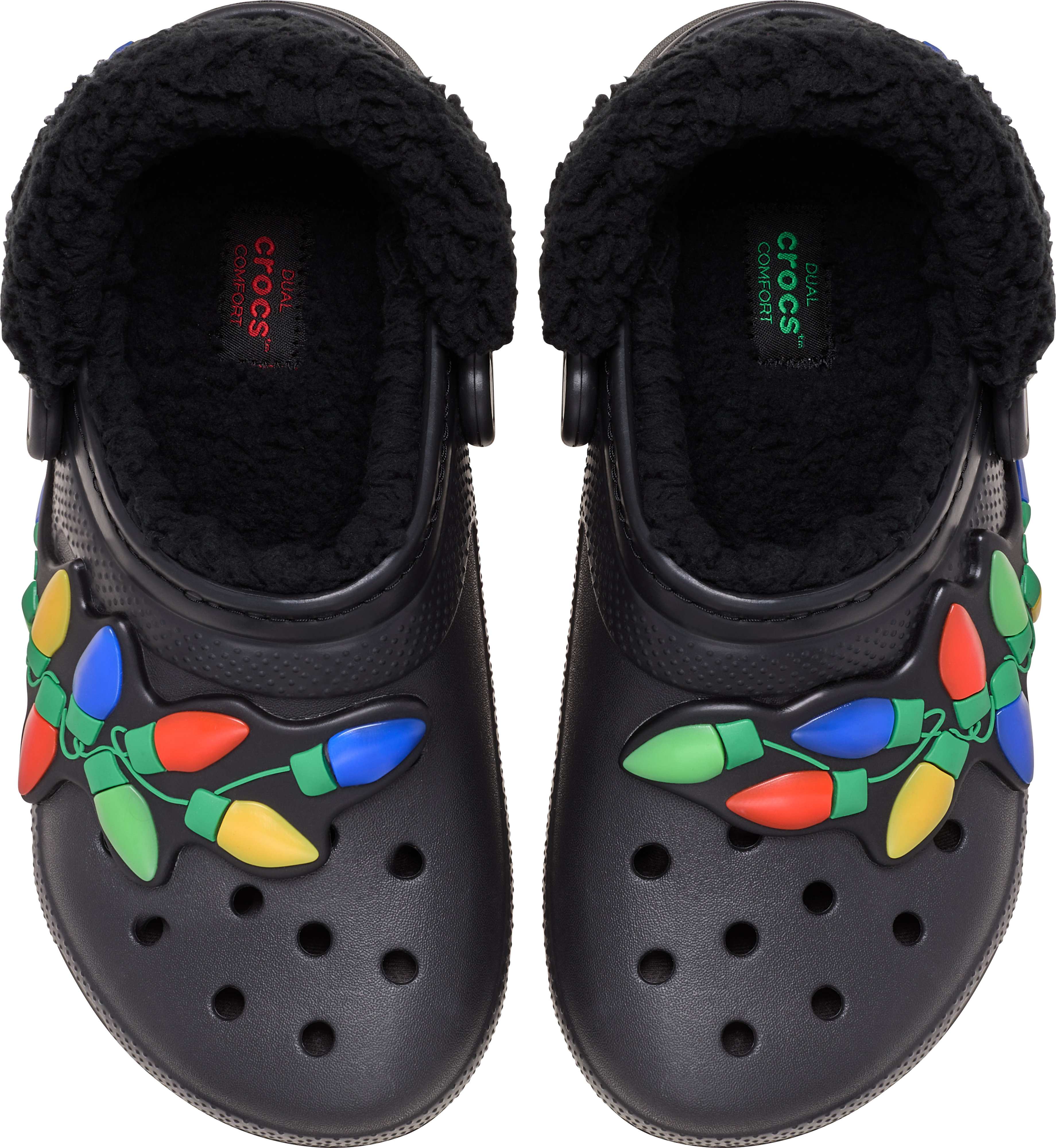 Crocs Classic Lined Holiday Lights Clogs
