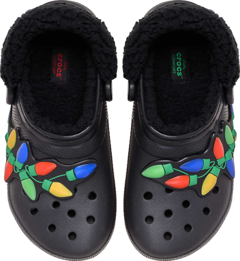 Crocs Classic Lined Holiday Lights Clogs