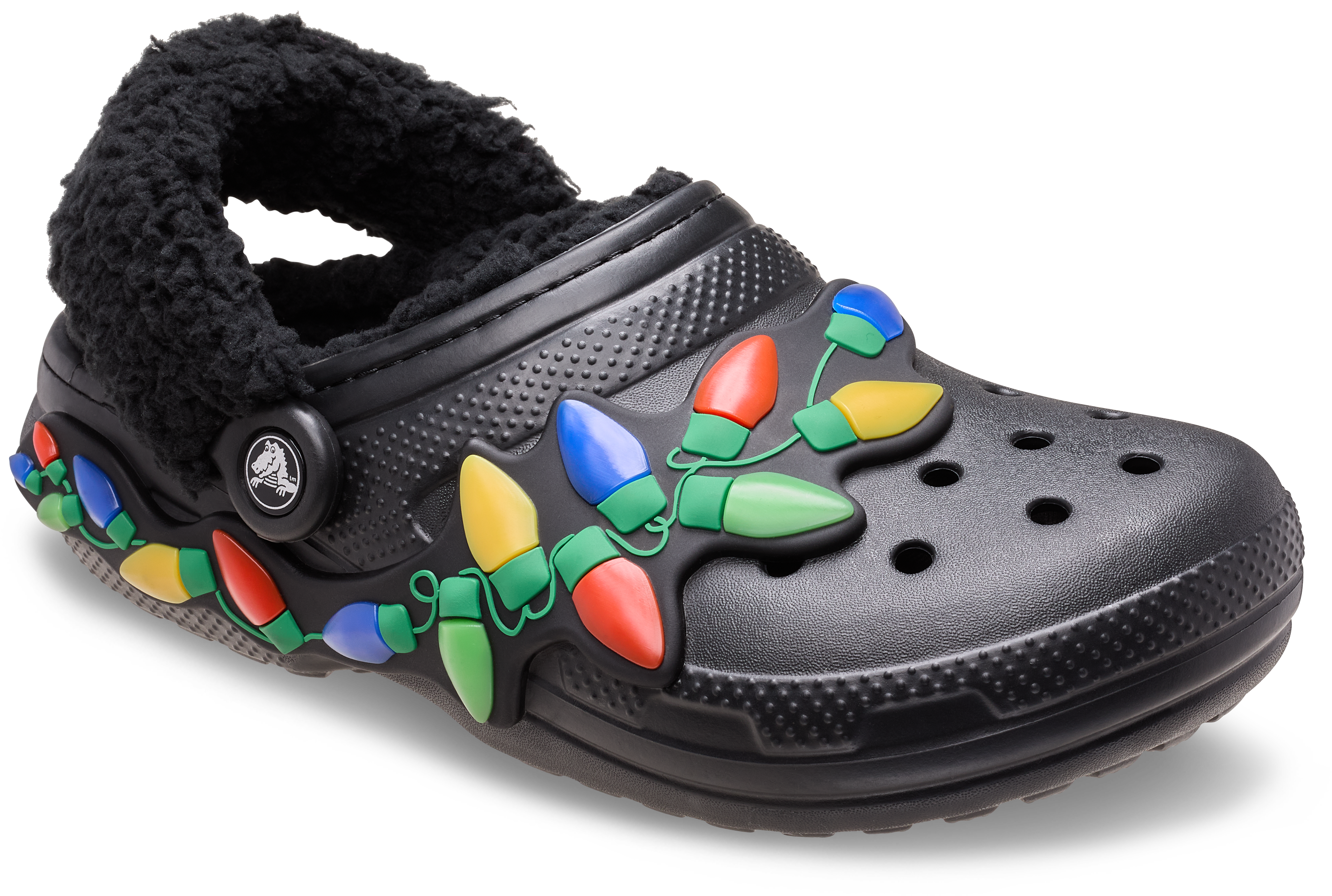 Crocs Classic Lined Holiday Lights Clogs
