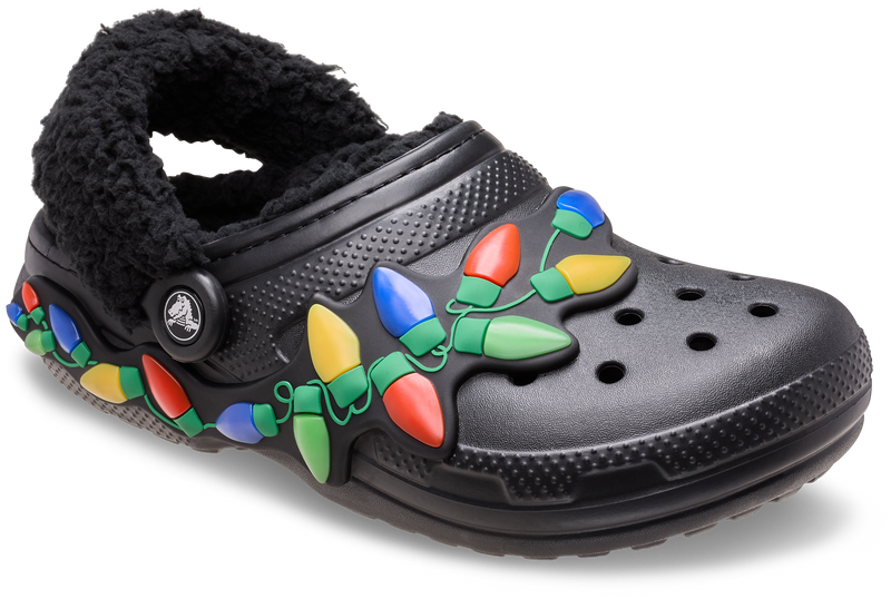 Crocs Classic Lined Holiday Lights Clogs