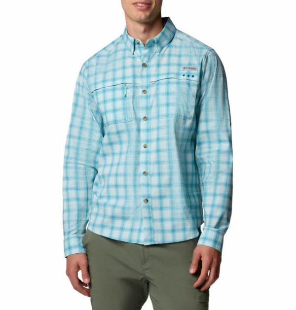 Columbia Mens PFG Wild Cast Performance Long Sleeve Shirt
