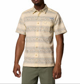Columbia Mens PFG Wild Cast Camp Short Sleeve Button Down Shirt