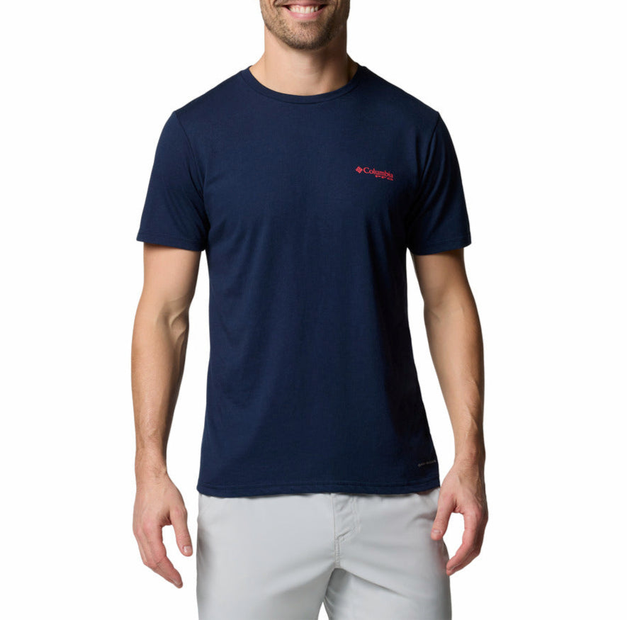 Columbia Mens PFG Fish Flag Short Sleeve T-Shirt