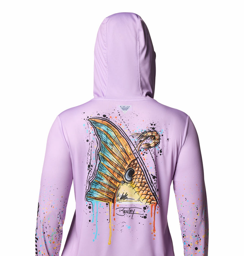 Columbia Womens Tidal Light PFG Bentley Pullover Hoodie Sweatshirt