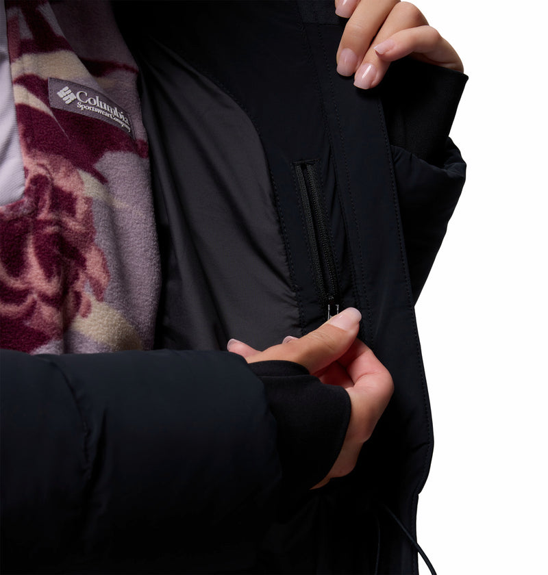 Columbia Womens Amaze Puff Long Hooded Jacket