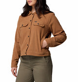 Columbia Womens Blue Point Creek Short Corduroy Shirt Jacket