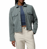 Columbia Womens Blue Point Creek Short Corduroy Shirt Jacket