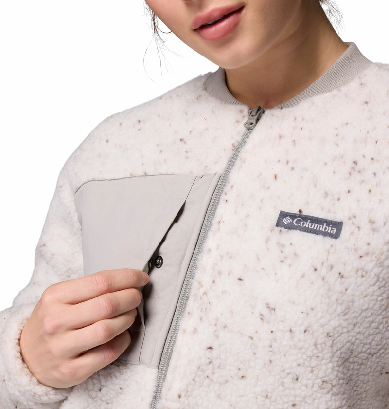 Columbia Womens Stellar Path Fleece Bomber Full Zip Jacket