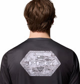 Columbia Mens PFG Terminal Tackle Border Hex Long Sleeve T-Shirt