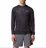 Columbia Mens PFG Terminal Tackle Border Hex Long Sleeve T-Shirt